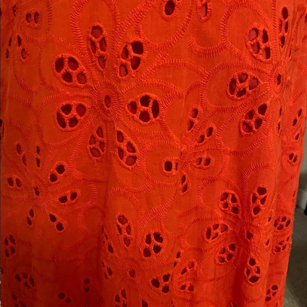 Maggy London Red Puff Sleeve Midi Dress - Picture 5 of 5